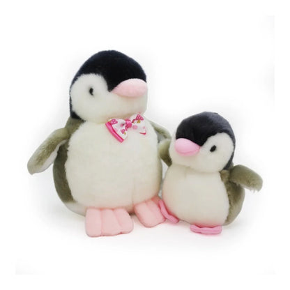 2X Plush Penguin Keychain Or Doll With Sound Activation GREY - Mekamart Australia