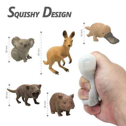 Stretchy Squishy Australian Wildlife Gift Set - Sensory Stimulation Animal Toys - Mekamart Australia