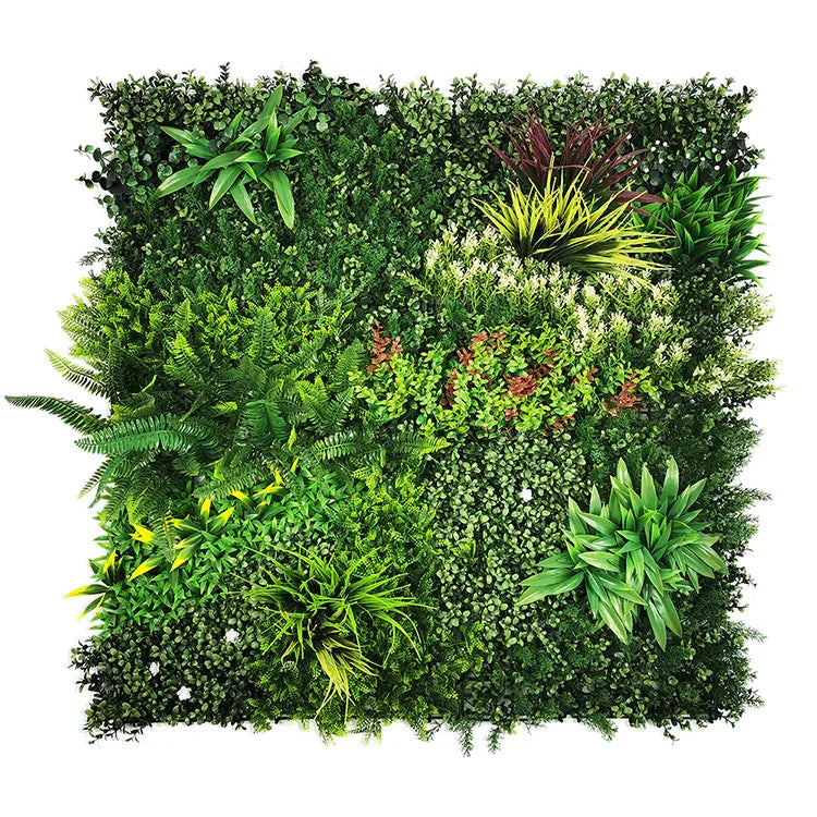 YES4HOMES 1 SQM Artificial Plant Wall Décor Grass Panels Vertical Garden Tile Fence 1X1M Green - Mekamart Australia