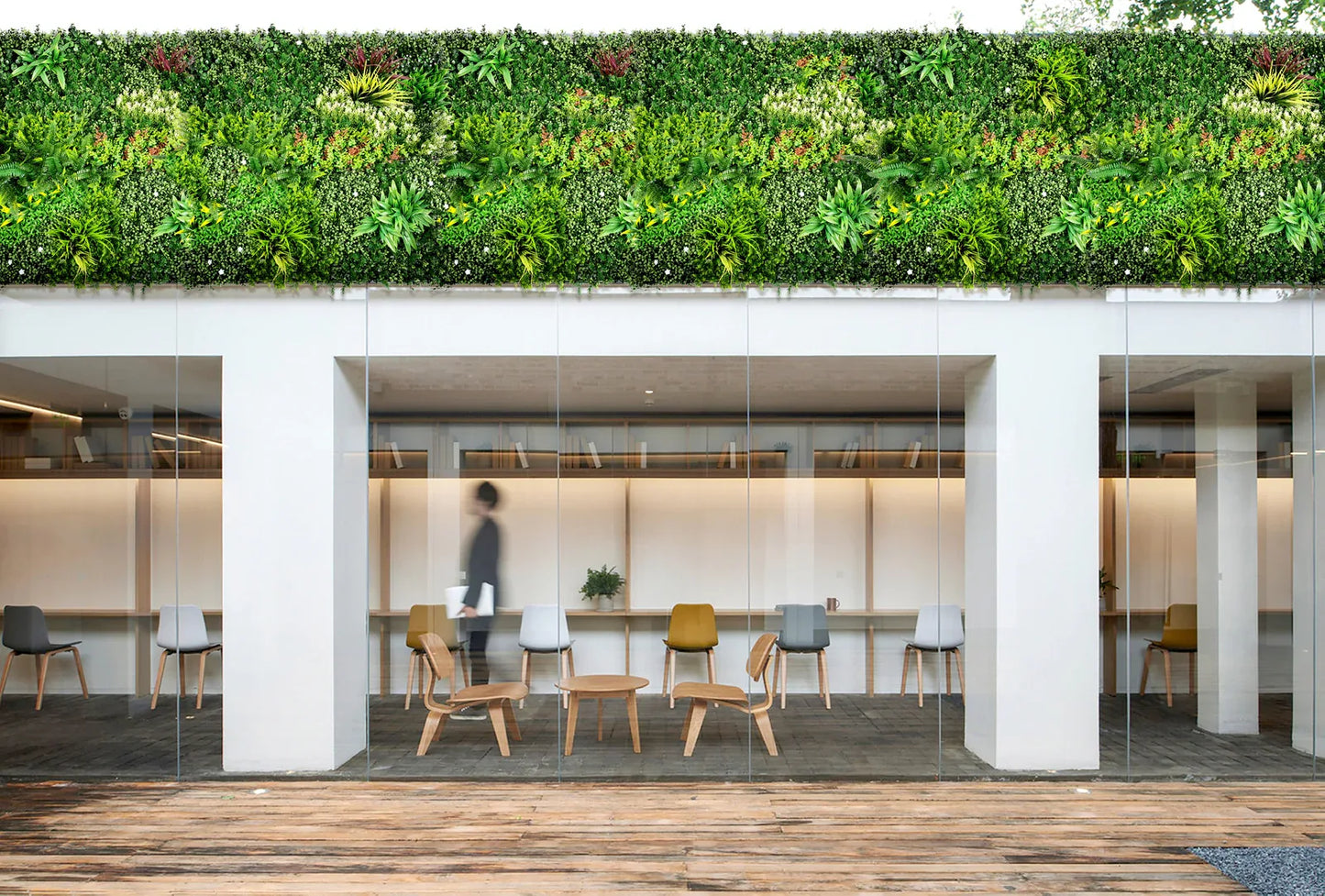 YES4HOMES 1 SQM Artificial Plant Wall Décor Grass Panels Vertical Garden Tile Fence 1X1M Green - Mekamart Australia