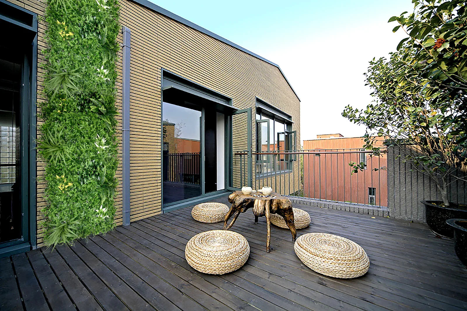 YES4HOMES 1 SQM Artificial Plant Wall Grass Panels Vertical Garden Foliage Tile Fence 1X1M Green - Mekamart Australia