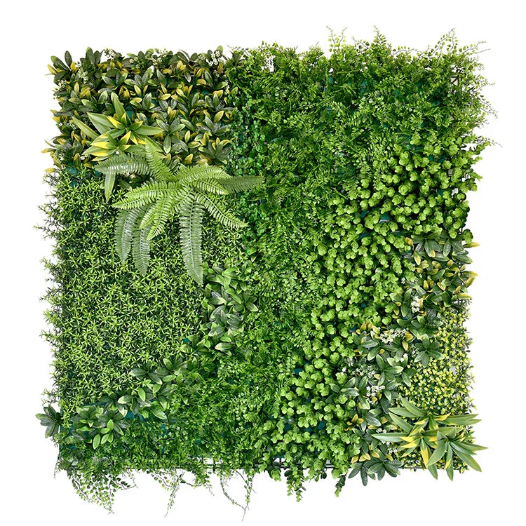 YES4HOMES 1 SQM Artificial Plant Wall Decor Grass Panels Vertical Garden Foliage Tile Fence 1X1M Green - Mekamart Australia