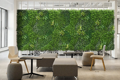 YES4HOMES 1 SQM Artificial Plant Wall Decor Grass Panels Vertical Garden Foliage Tile Fence 1X1M Green - Mekamart Australia