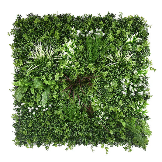 YES4HOMES 1 SQM Artificial Plant Wall Grass Panels Vertical Garden Foliage Tile Fence 1X1M Green - Mekamart Australia