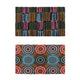 YES4HOMES 2 x Outdoor Doormat for Front Door Entryway Cursive Natural Coconut Coir Floor mat 75 X 45 CM