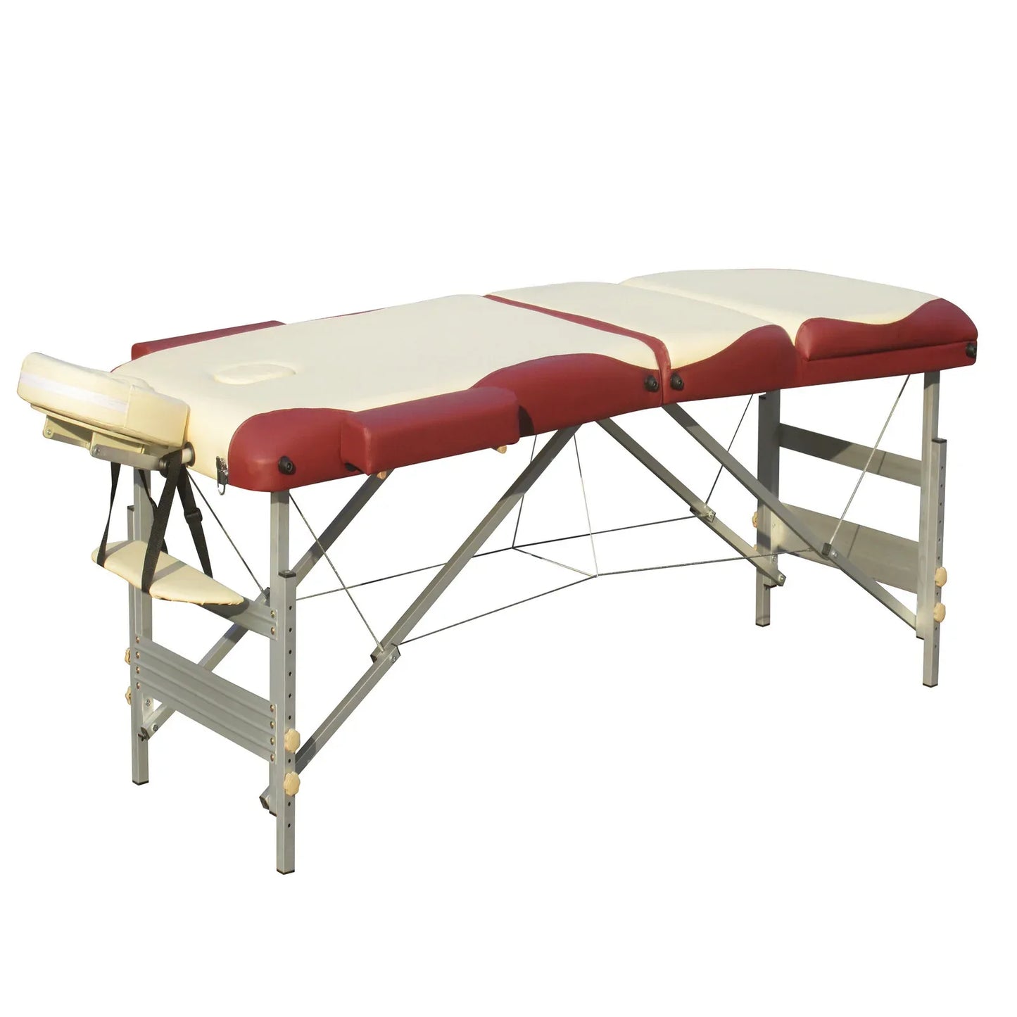 YES4HOMES 3 Fold 5 cm Thickness Foam Portable Aluminium Massage Table Massage Bed Beauty Therapy - Mekamart Australia