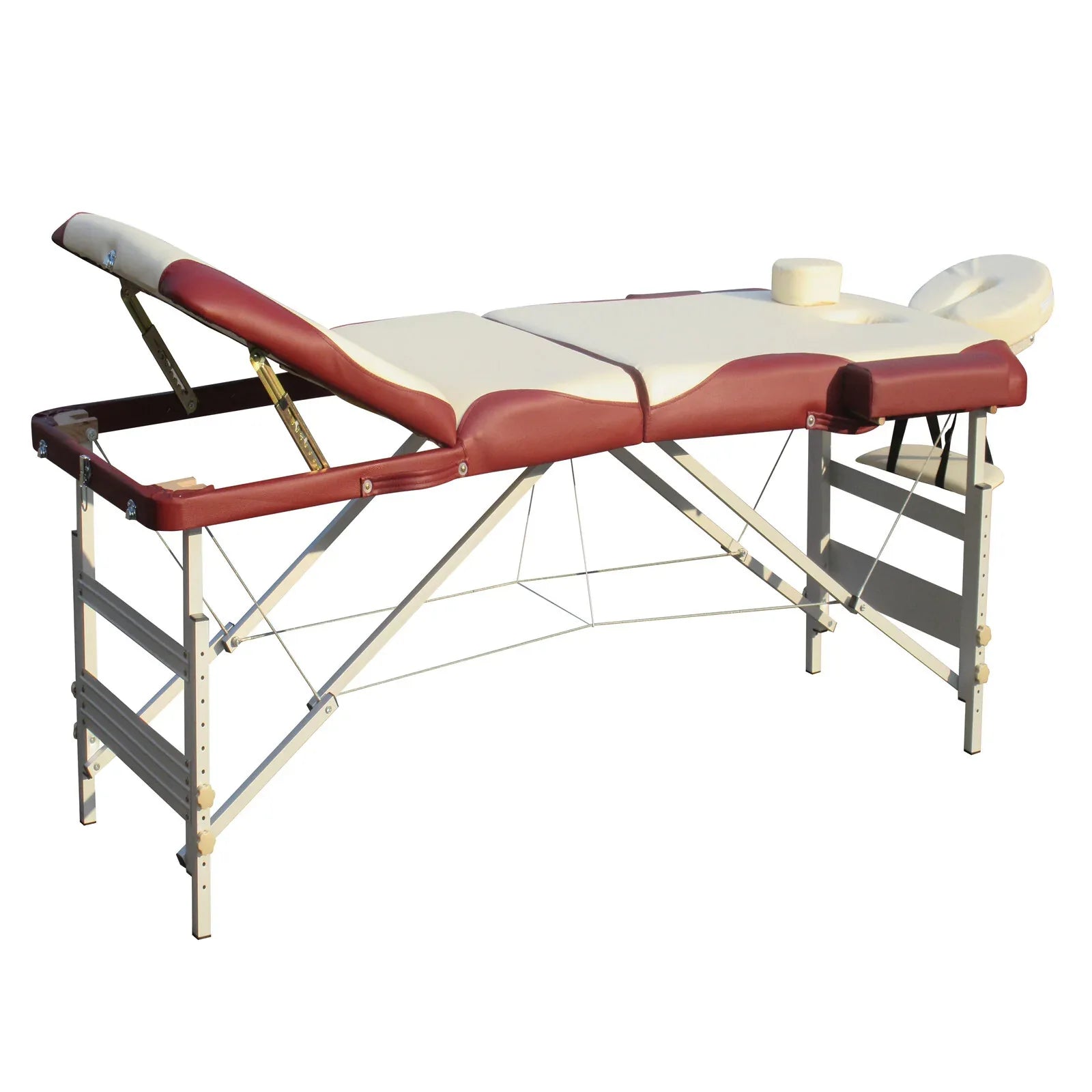 YES4HOMES 3 Fold 5 cm Thickness Foam Portable Aluminium Massage Table Massage Bed Beauty Therapy - Mekamart Australia