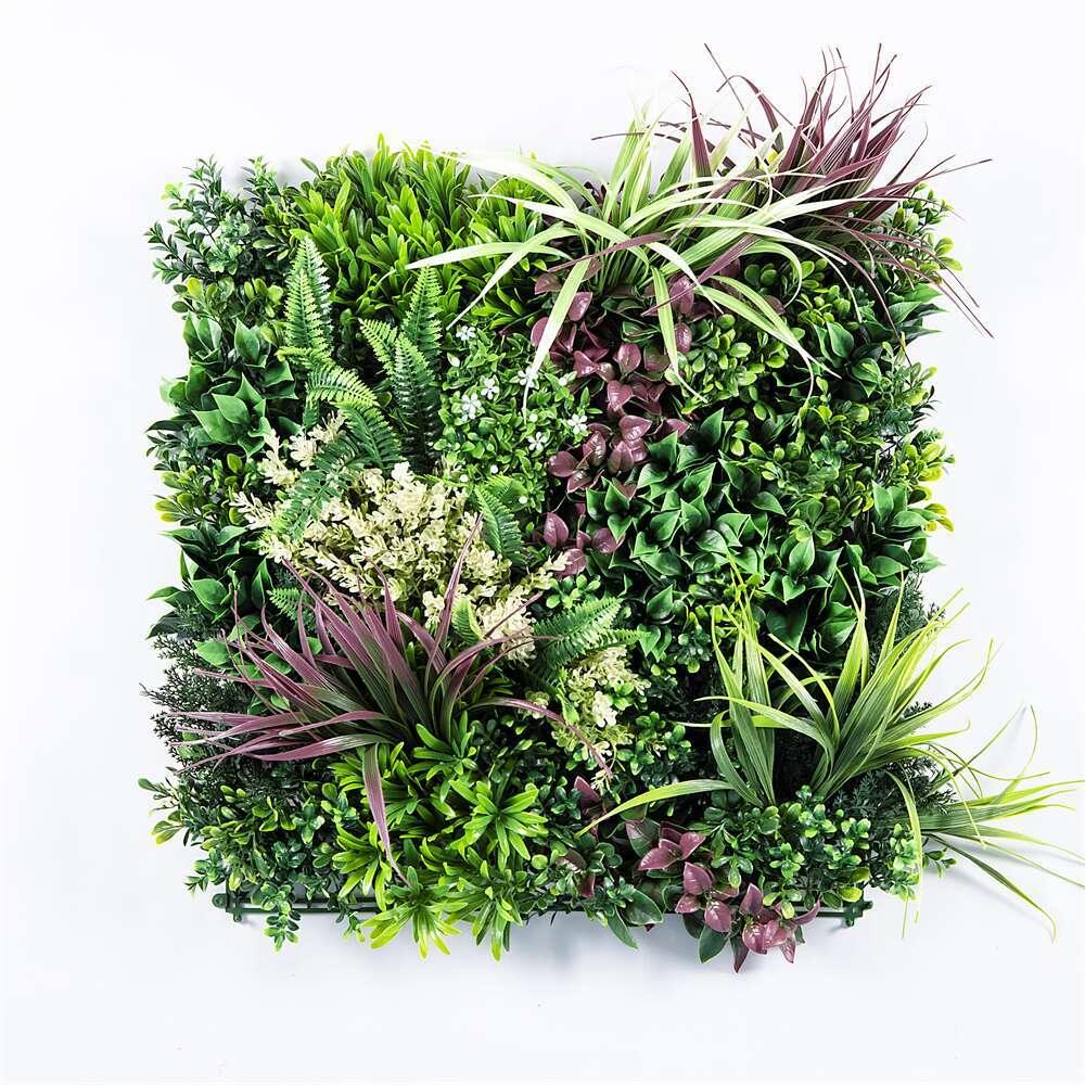 YES4HOMES 4 Artificial Plant Wall Grass Panels Vertical Garden Foliage Tile Fence 50X50 CM - Mekamart Australia