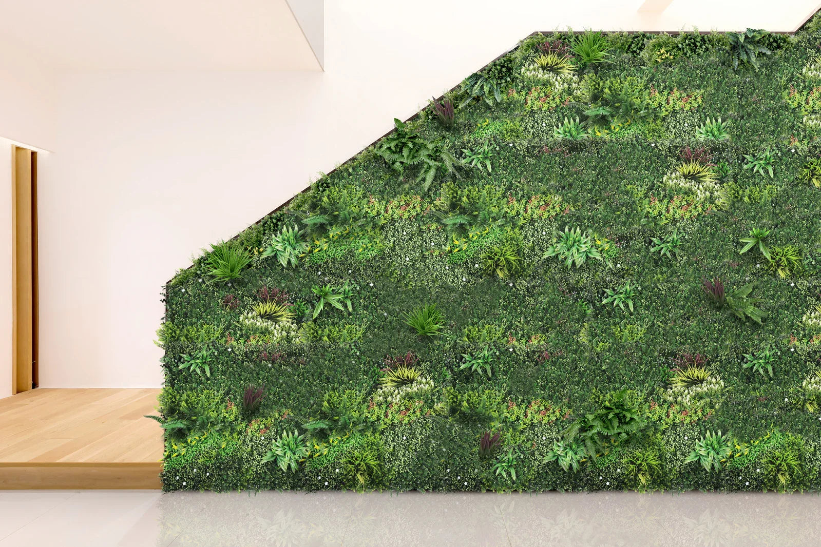 YES4HOMES 5 SQM Artificial Plant Wall Décor Grass Panels Vertical Garden Tile Fence 1X1M Green - Mekamart Australia