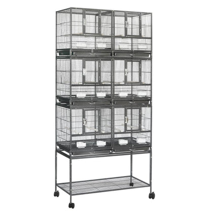 YES4PETS 208cm XXL Stackable Breeding Bird Budgies Aviary Cage