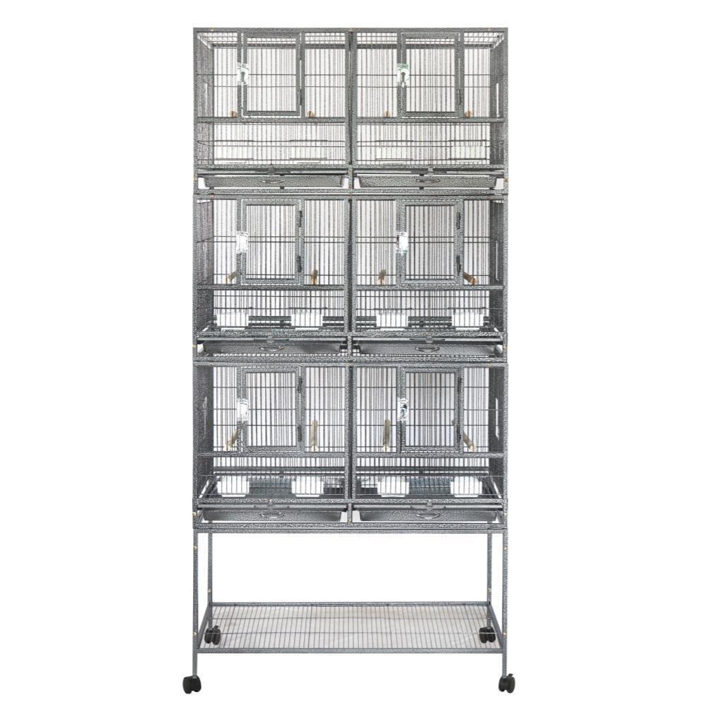 YES4PETS 208cm XXL Stackable Breeding Bird Budgies Aviary Cage