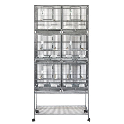 YES4PETS 208cm XXL Stackable Breeding Bird Budgies Aviary Cage