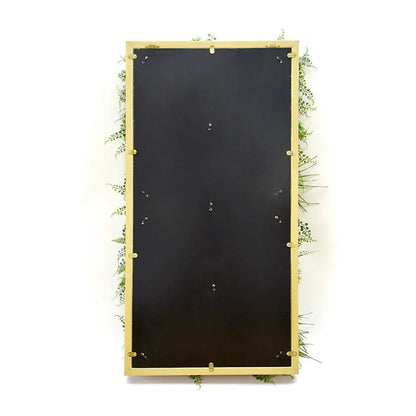 YES4HOMES 3D Green Artificial Plants Wall Panel Flower Wall With Frame Vertical Garden UV Resistant 50X100CM - Mekamart Australia