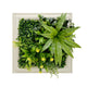 YES4HOMES 3D Green Artificial Plants Wall Panel Flower Wall With Frame Vertical Garden UV Resistant 33X33CM Flourishing Spring - Mekamart Australia