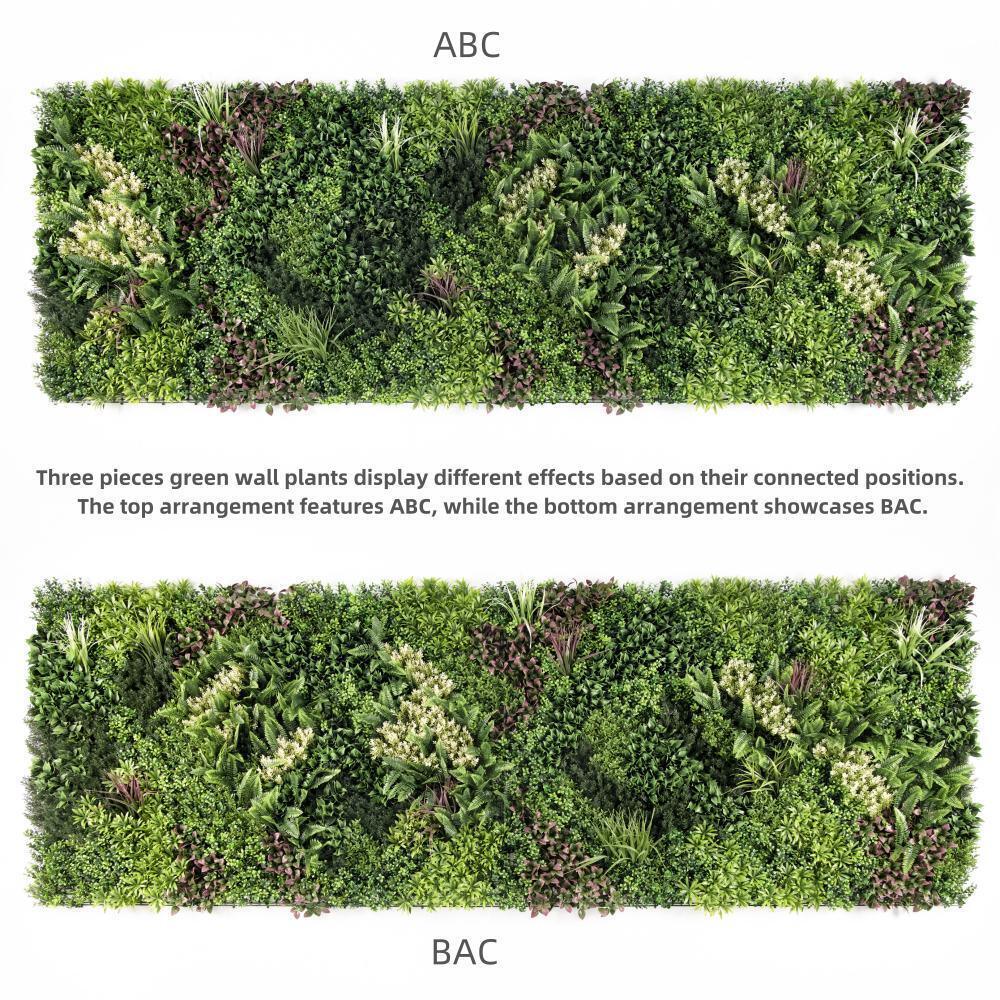 YES4HOMES 3 SQM Artificial Plant Wall Grass Panels Vertical Garden Foliage Tile Fence 1X1M - Mekamart Australia