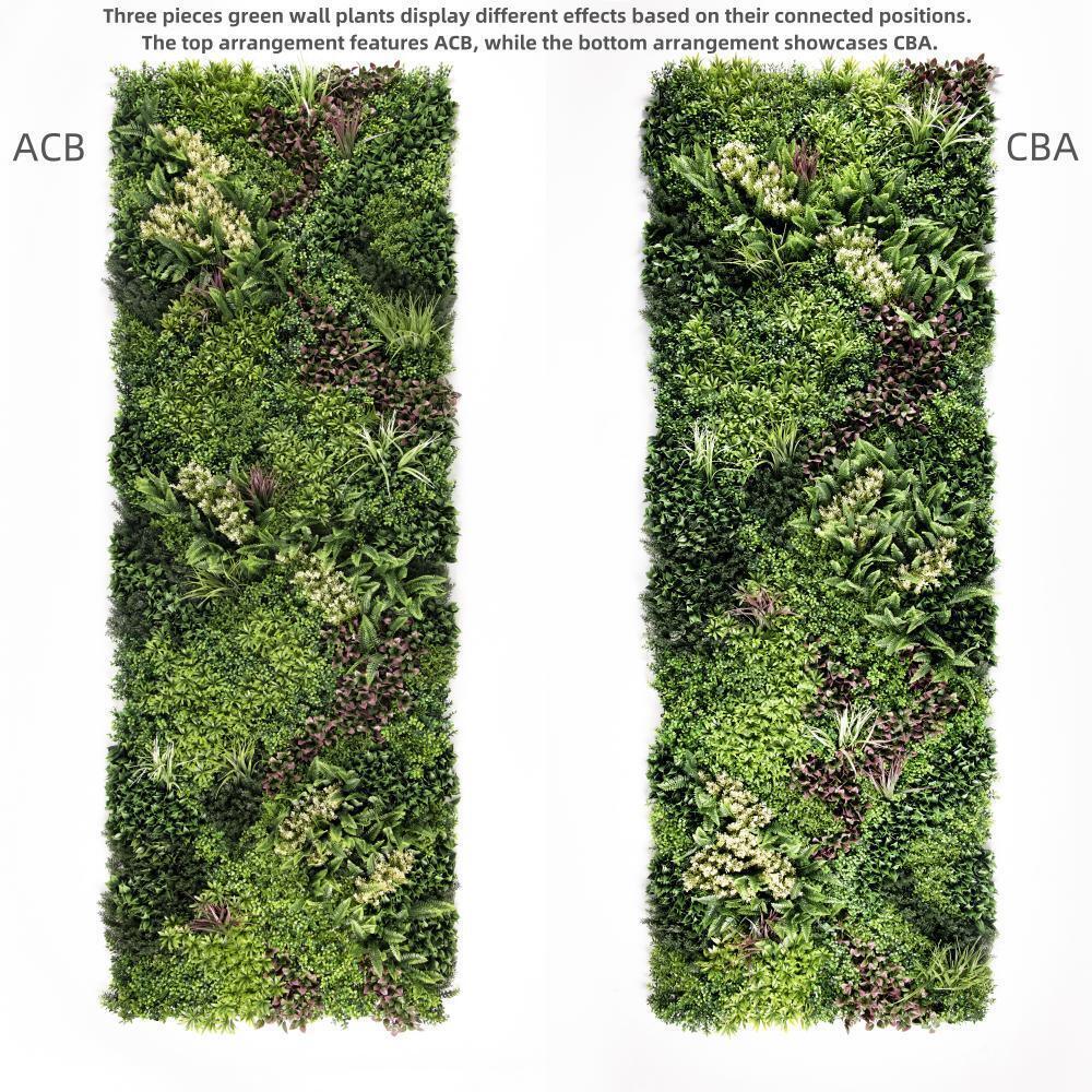 YES4HOMES 3 SQM Artificial Plant Wall Grass Panels Vertical Garden Foliage Tile Fence 1X1M - Mekamart Australia