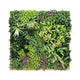YES4HOMES 3D 1Mx1M Green Artificial Plants Wall Panel Flower Wall With Frame Vertical Garden UV Resistant Frame - Mekamart Australia