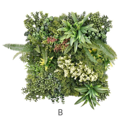 YES4HOMES 3 Artificial Plant Wall Grass Panels Vertical Garden Foliage Tile Fence 50X50 CM - Mekamart Australia