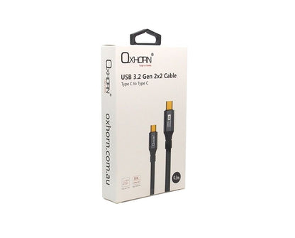 OXHORN CB-CC-3205 USB C 3.2 Gen 2x2 Cable 0.5m