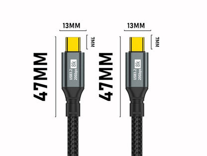 OXHORN CB-CC-323 USB C 3.2 Gen 2x2 Cable 3m