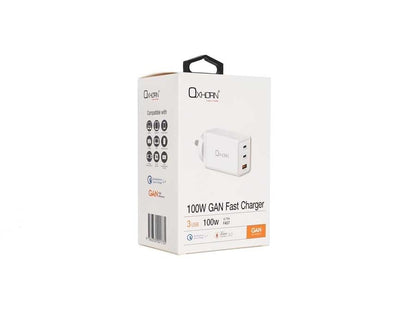 OXHORN NB-PD100S PD 100W GaN Charger 3-Port