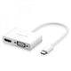 UGREEN 30843 Type-C to HDMI VGA Converter White - Mekamart Australia
