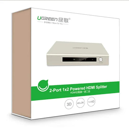 UGREEN HDMI 1 x 2 Amplifier Splitter Zinc Alloy (40276) - Mekamart Australia