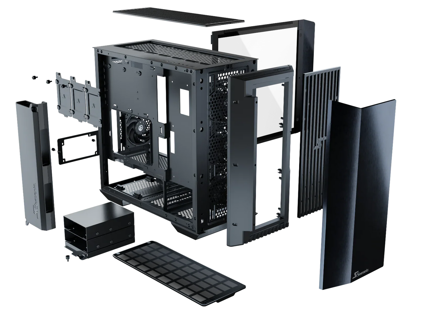 Seasonic Syncro Q704 Aluminum Case with Syncro DGC-650 650W 80 Plus Gold PSU & Connect Module RED DOT AWARD WINNER 2021 - Mekamart Australia