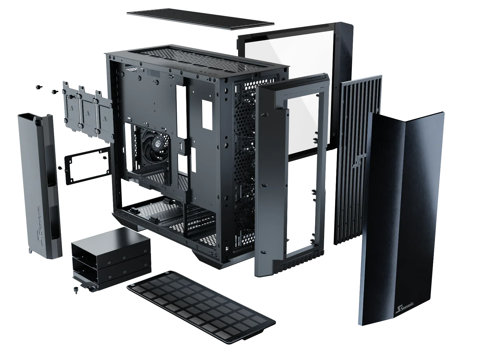 Seasonic Syncro Q704 Aluminum Case with Syncro DGC-650 650W 80 Plus Gold PSU & Connect Module RED DOT AWARD WINNER 2021 - Mekamart Australia