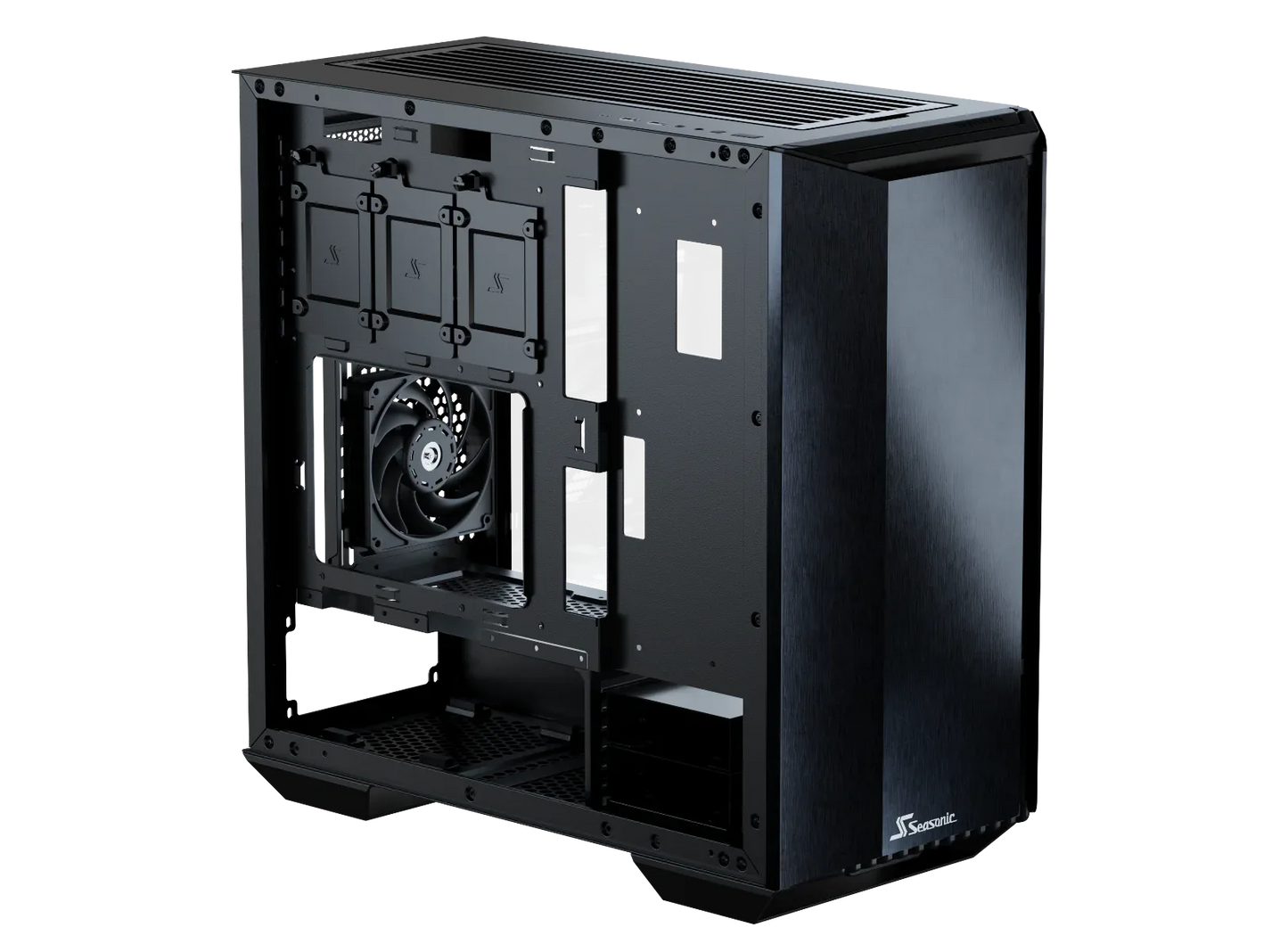 Seasonic Syncro Q704 Aluminum Case with Syncro DPC-850 850W 80 Plus Platinum PSU &amp; Connect Module RED DOT AWARD WINNER 2021 - Mekamart Australia
