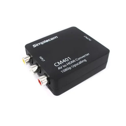 Simplecom CM401 Composite AV CVBS 3RCA to HDMI Video Converter 1080p Upscaling - Mekamart Australia