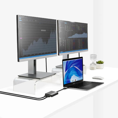 Simplecom DA369 USB 3.0 or USB-C to Dual 4K HDMI 2.0 Display Adapter for 2x 4K@60Hz Extended Screens - Mekamart Australia