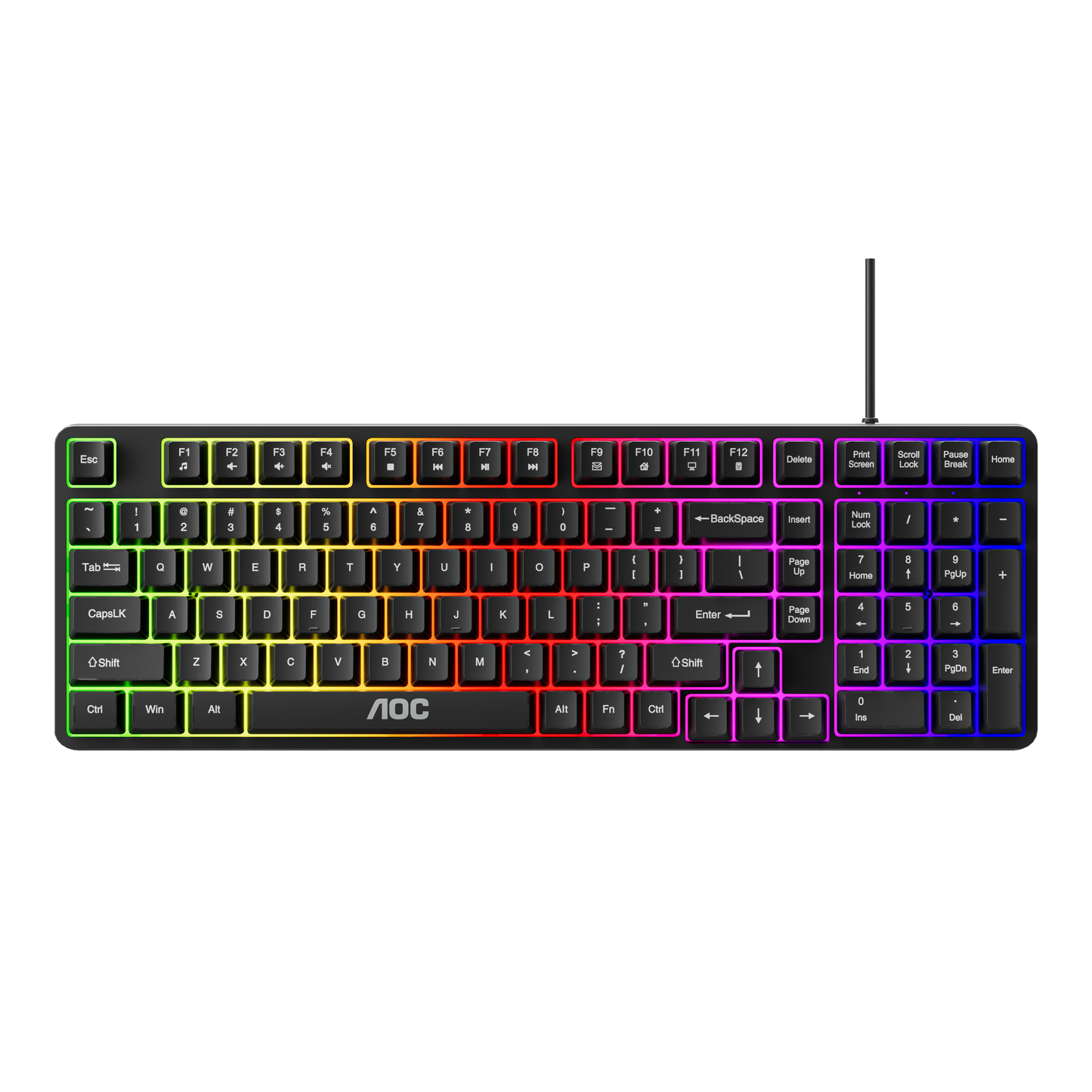 AOC GK116B/97 Wired RGB Gaming Keyboard 120-key