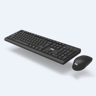AOC KM210B/97 Home & Office Wireless Keyboard & Mouse Combo 2.4G USB Black