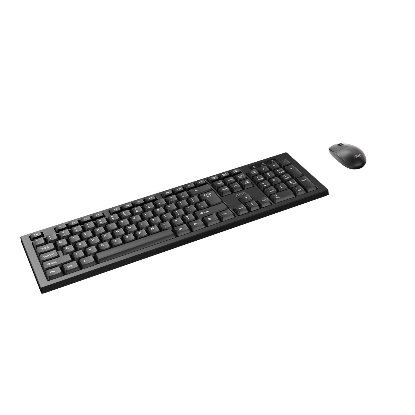 AOC KM210B/97 Home & Office Wireless Keyboard & Mouse Combo 2.4G USB Black