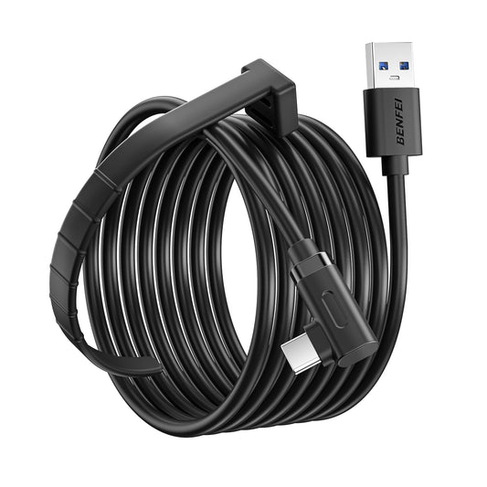 BENFEI 375BK-1M USB 3.0 to Right Angled USB-C PVC 1M