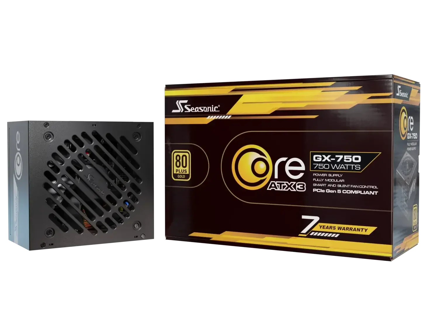 Seasonic Core GX-750 ATX3 80 Plus Gold Full Modular 750W PSU (SRP-CGX751-A5A32SF) - Mekamart Australia