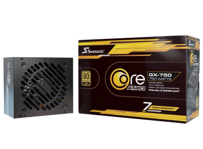 Seasonic Core GX-750 ATX3 80 Plus Gold Full Modular 750W PSU (SRP-CGX751-A5A32SF) - Mekamart Australia