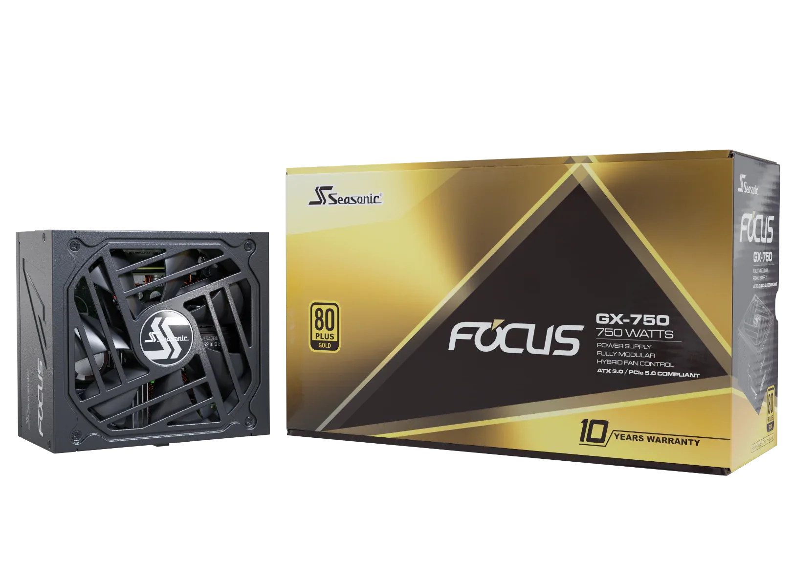 Seasonic FOCUS GX-750 ATX 3.0 750W Gold PSU (SSR-750FX3) - Mekamart Australia