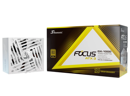 Seasonic 1000W Focus GX-1000 V4 WHITE Fully-Modular 80 PLUS Gold ATX3.1/PCIe 5.1 PSU