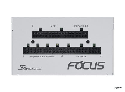 Seasonic FOCUS GX-750 White 750W ATX 3.0 Gold Modular PSU - Mekamart Australia