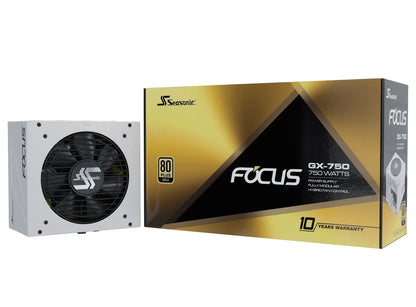 Seasonic FOCUS GX-750 White 750W ATX 3.0 Gold Modular PSU - Mekamart Australia