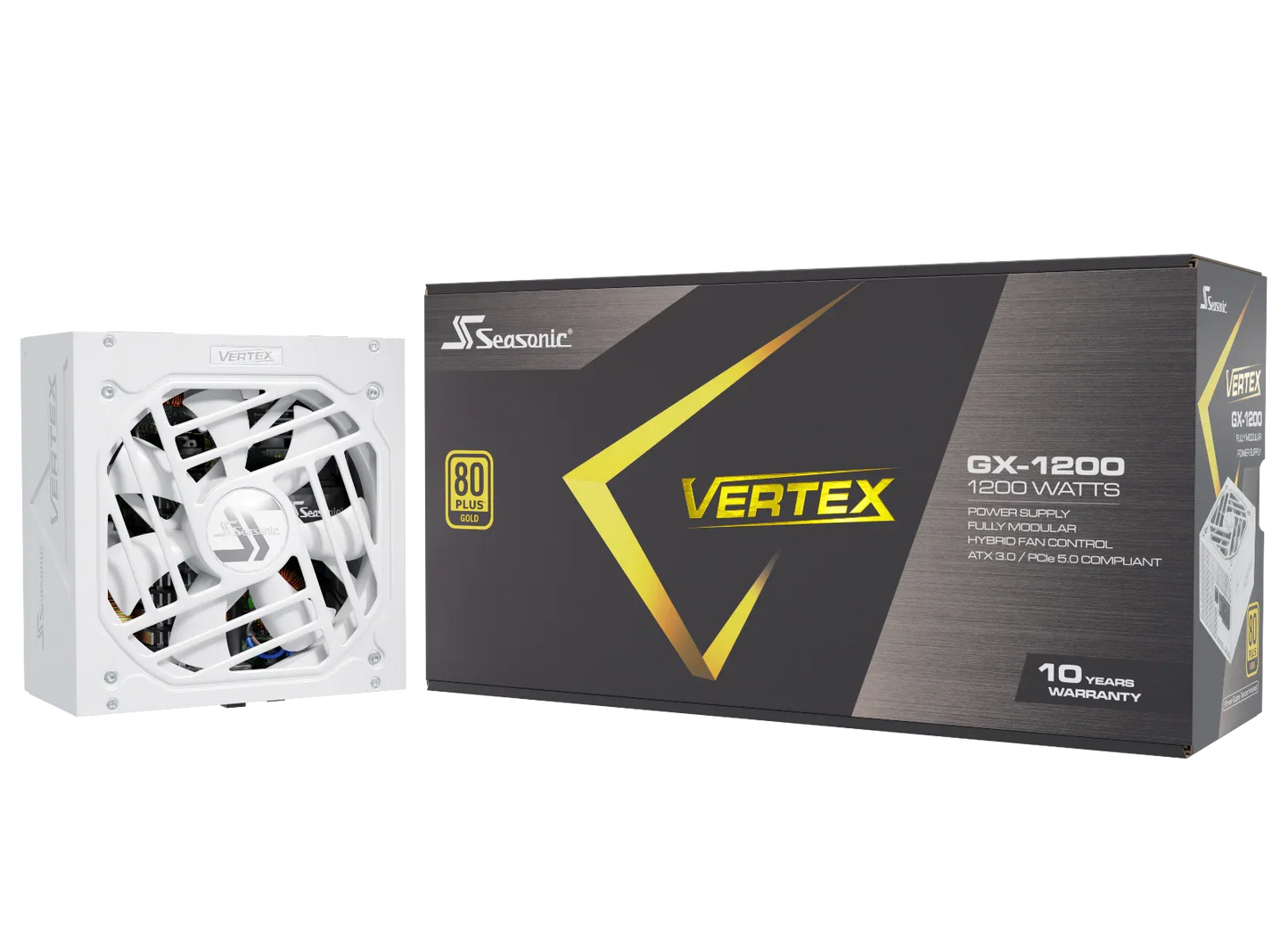 Seasonic VERTEX GX-1200 White 1200W ATX 3.0 Gold Modular PSU - Mekamart Australia