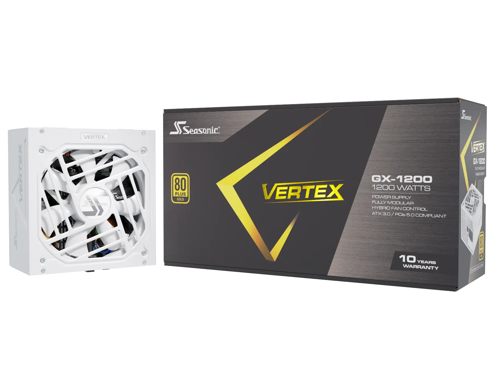 Seasonic VERTEX GX-1200 White 1200W ATX 3.0 Gold Modular PSU - Mekamart Australia