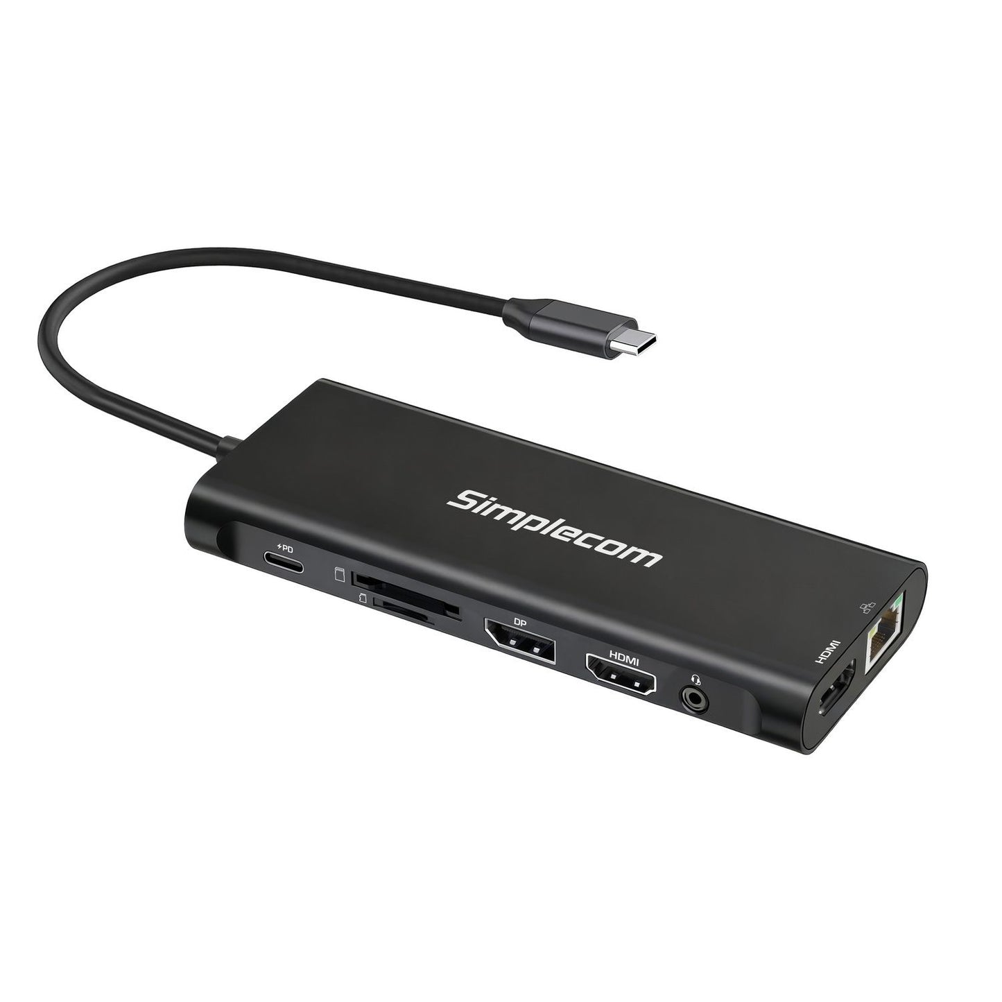 Simplecom CHT814 14-in-1 USB-C 4K Triple Display MST Docking Station with Dual HDMI DP