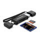 Simplecom CR402B SuperSpeed USB-C and USB-A Dual Slot Card Reader for SD MicroSD USB 3.2 Gen 1