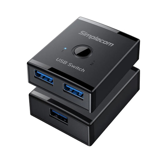 Simplecom KM125 Bi-Directional 2-Way USB 3.0 Switch 1 In 2 Out (2 In 1 Out) 5Gbps - Mekamart Australia