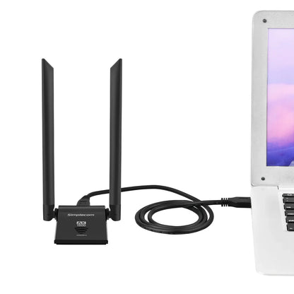 Simplecom NW628v2 AX1800 Dual Band WiFi 6 USB Adapter with 2x 5dBi High Gain Antennas - Mekamart Australia