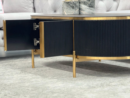 Kingsley Coffee Table - Black - Mekamart Australia