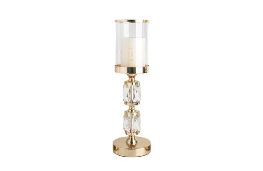 Abode Crystal Candle Holder – Gold - Medium